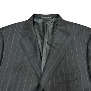 Corneliani Sport Coat Blazer Mens 44R US 54 Italy Wool Cashmere Super 150s Black